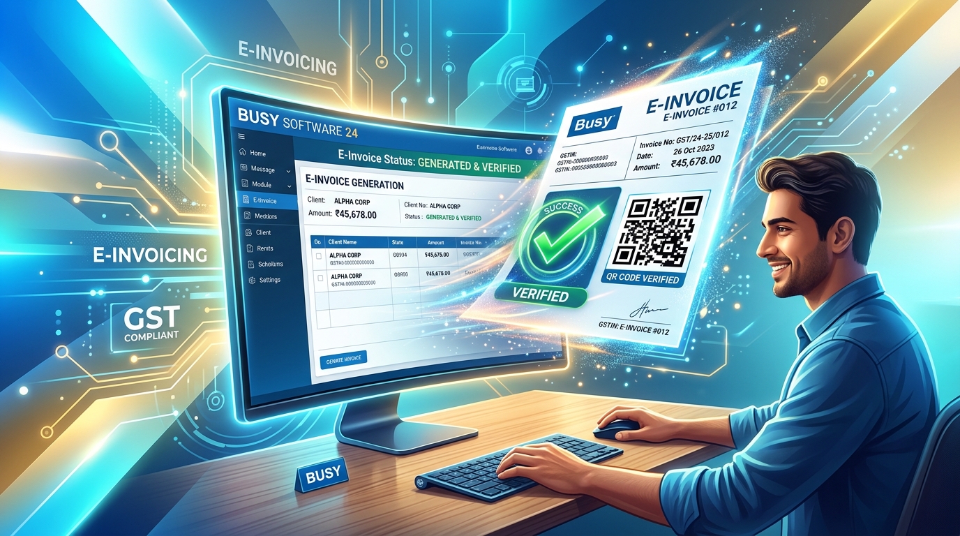 E-Invoice Generation in BUSY